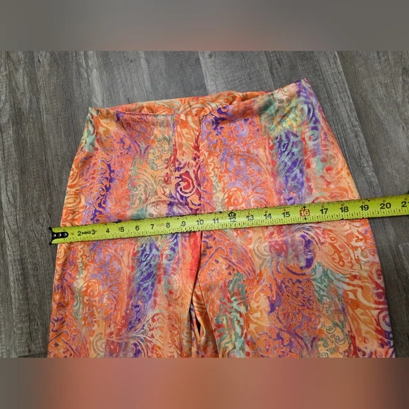 Vintage Lauren Taylor Satin Pants Suit Set Orange Candy Y2K Lagenlook Classy 6